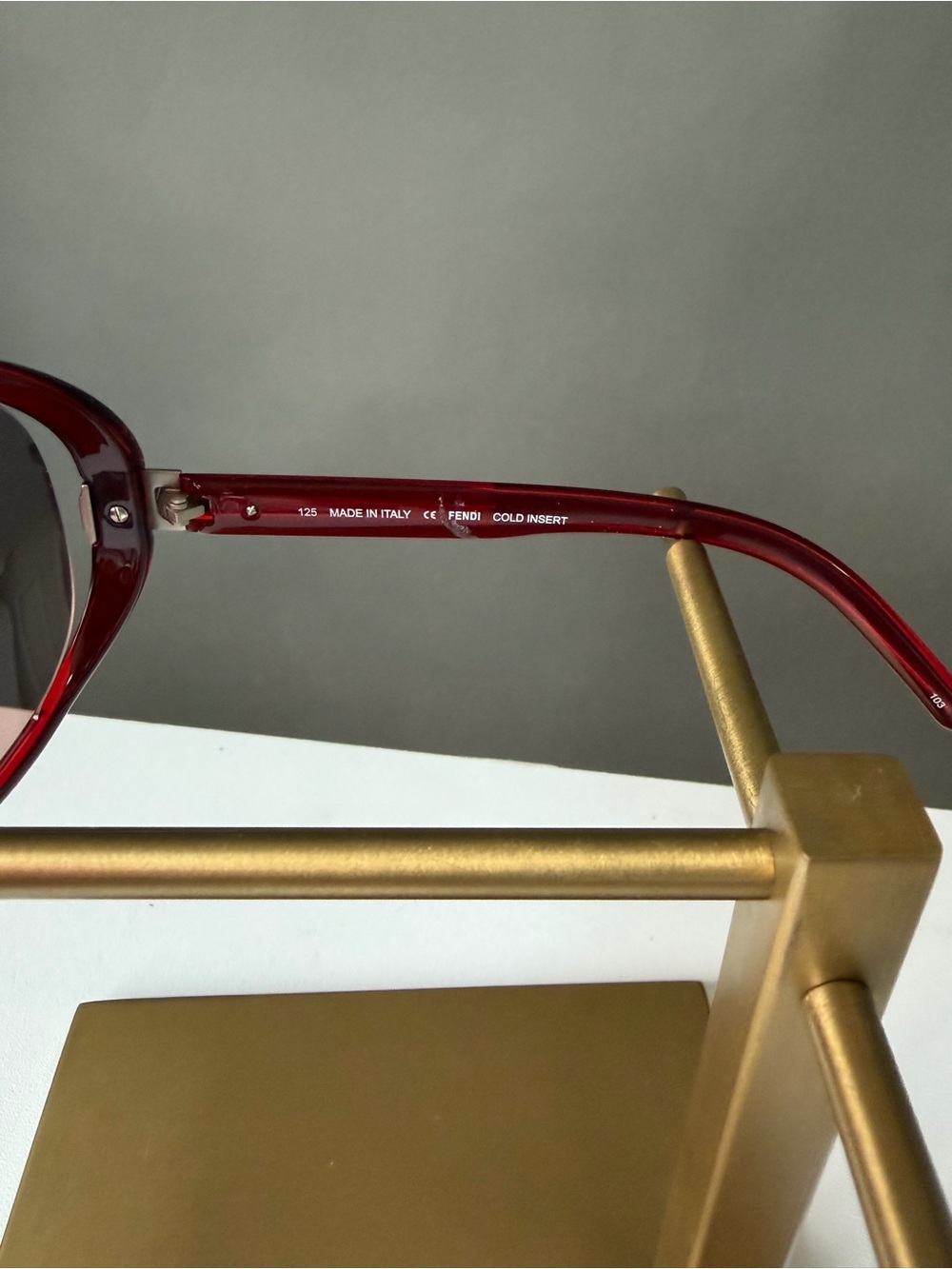 Fendi Women's Sunglasses Red - Picture 6 of 7